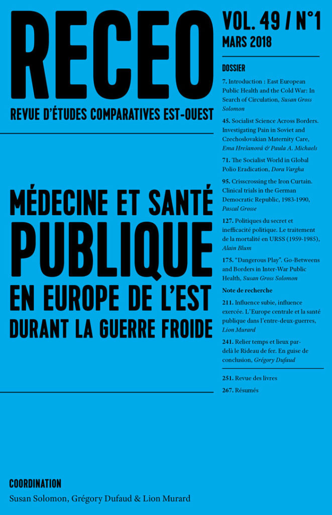 Médecine et santé publique. En Europe de l’est durant la guerre froide