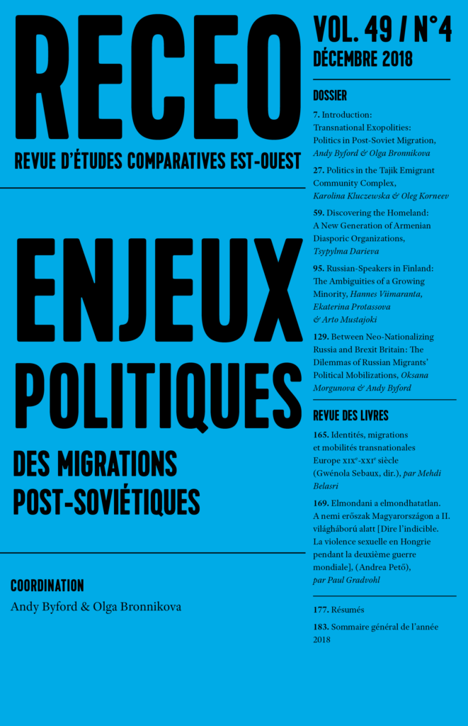 Enjeux politiques des migrations post-soviétiques