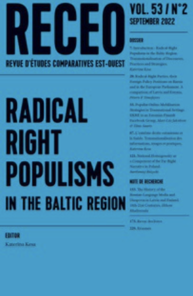 Radical Right Populisms in the Baltic Region